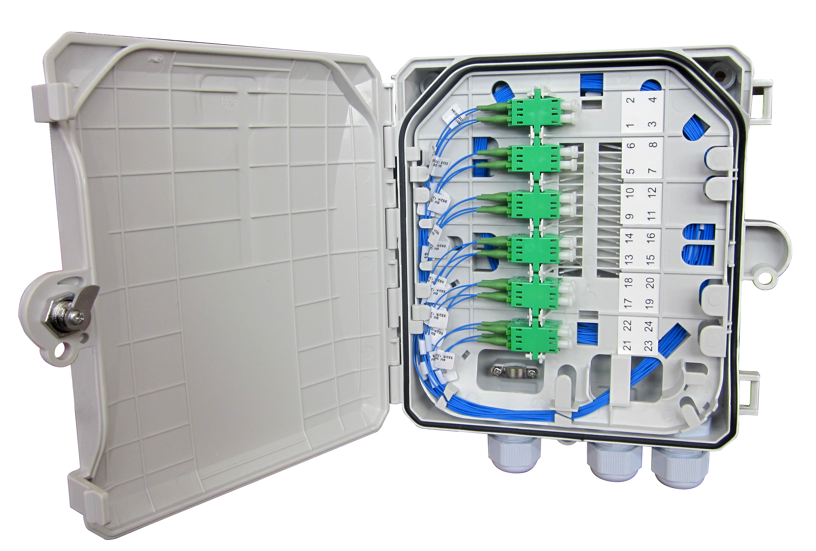Fiber optic termination box