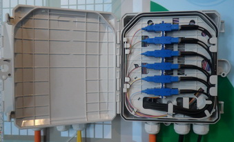 Fiber optic termination box