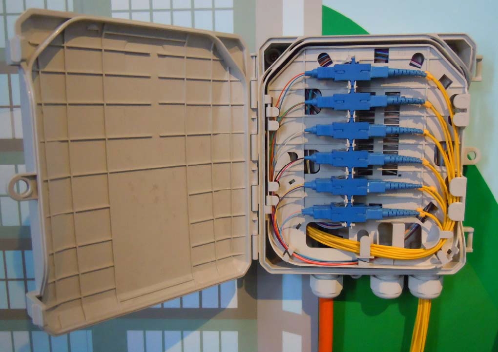 Fiber optic termination box