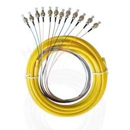 2 meter FC UPC-12 Fibres SM Optical Fiber pigtails PVC