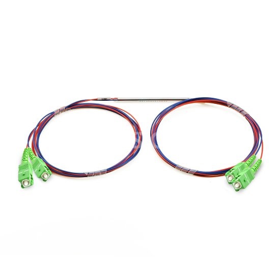 2x2 SC APC Singlemode Dual Window FBT Splitter with Loose Tube