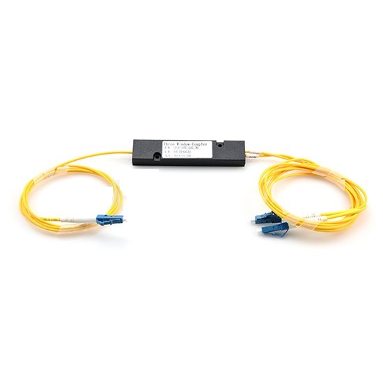 1X2 LC PC FBT Splitter Singlemode Three Window 0.9/2.0/3.0mm Fiber with ABS Box