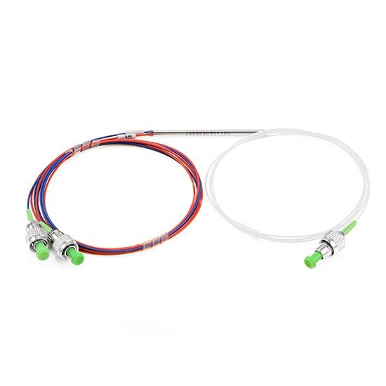 1X2 FC APC ​FBT Splitter, Singlemode Dual Window, 900µm Loose-tube Fiber
