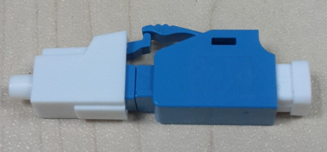 SC/APC Male to SC/PC Female Simplex Singlemode Fiber Optic Adapter