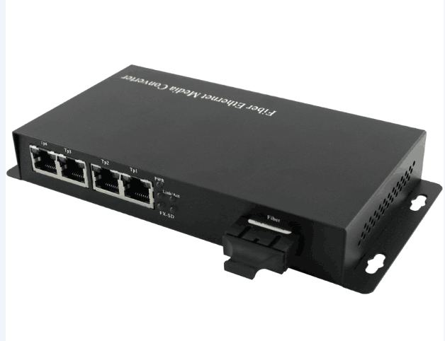 1Fiber and 4RJ45, 10/100Mbps, dual fiber, single mode, 25km Fiber Switch