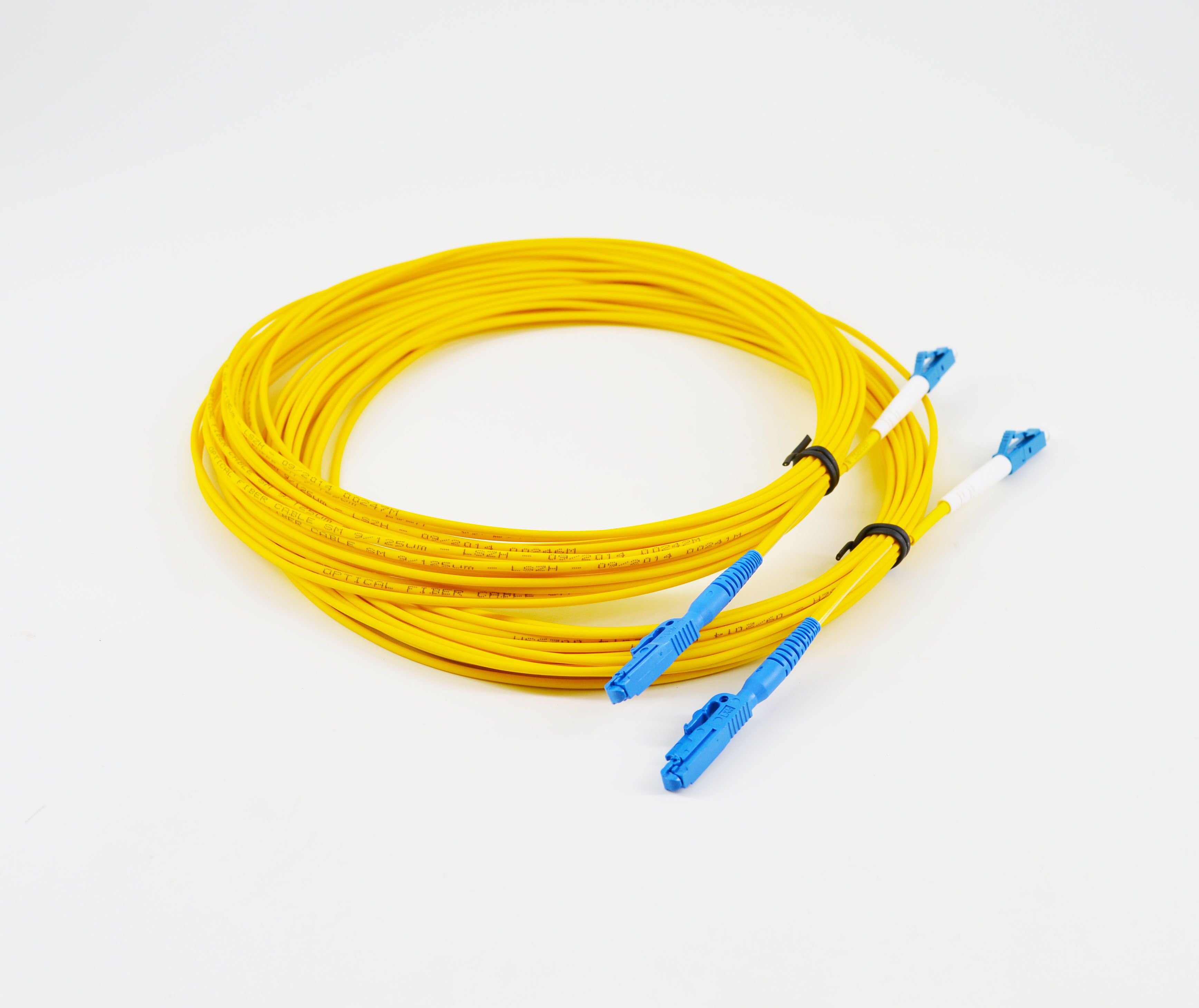LC /PC to E2000/PC SM G652D Simplex Fiber Optic Patch Cord 1M