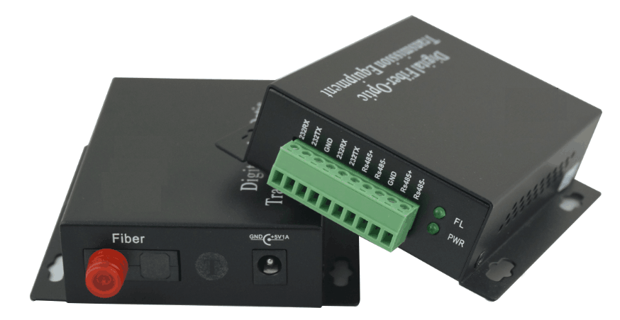 RS232 FC DX SM to 4 port Media Converter
