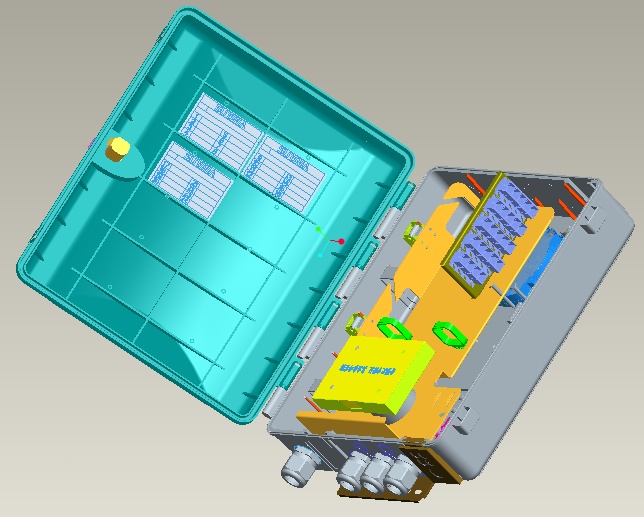 Fiber optic termination box SC SM 24 Ports