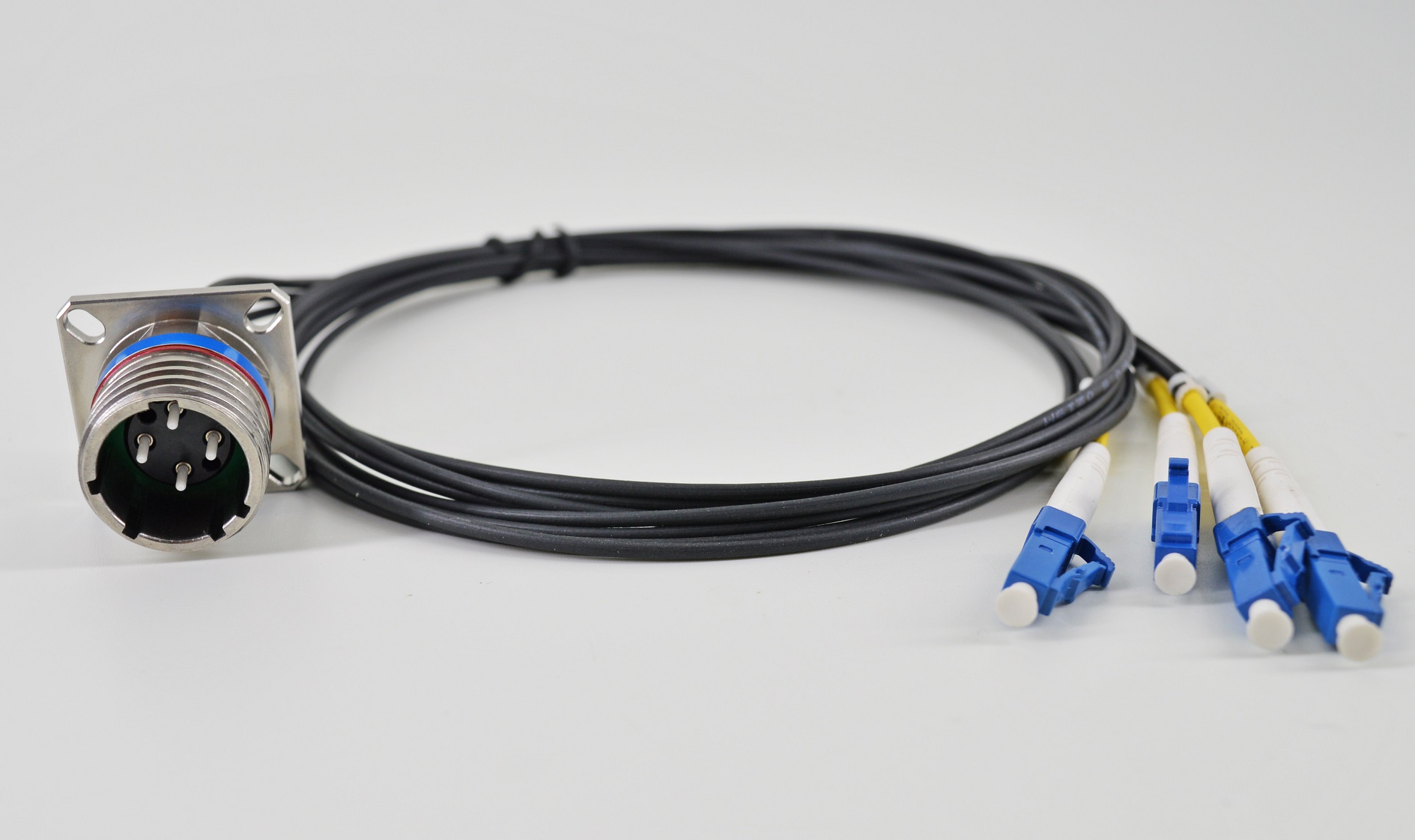 Optical Cable Assembly DLC-DLC Multi-mode GYFJH-2A1a (LSZH) 7.0mm 2 Cores 0.03m/0.34m 2mm Outdoor Branch Cable