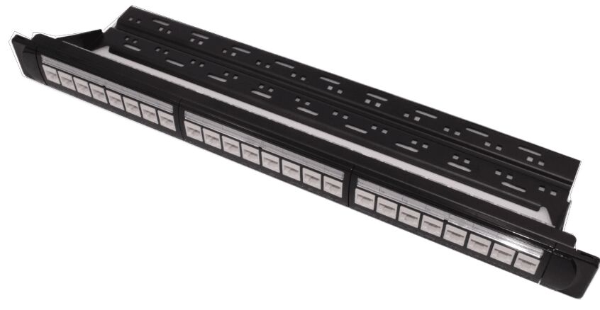 1U 24 ports UTP CAT5E Patch Panel (model 1U24C6)