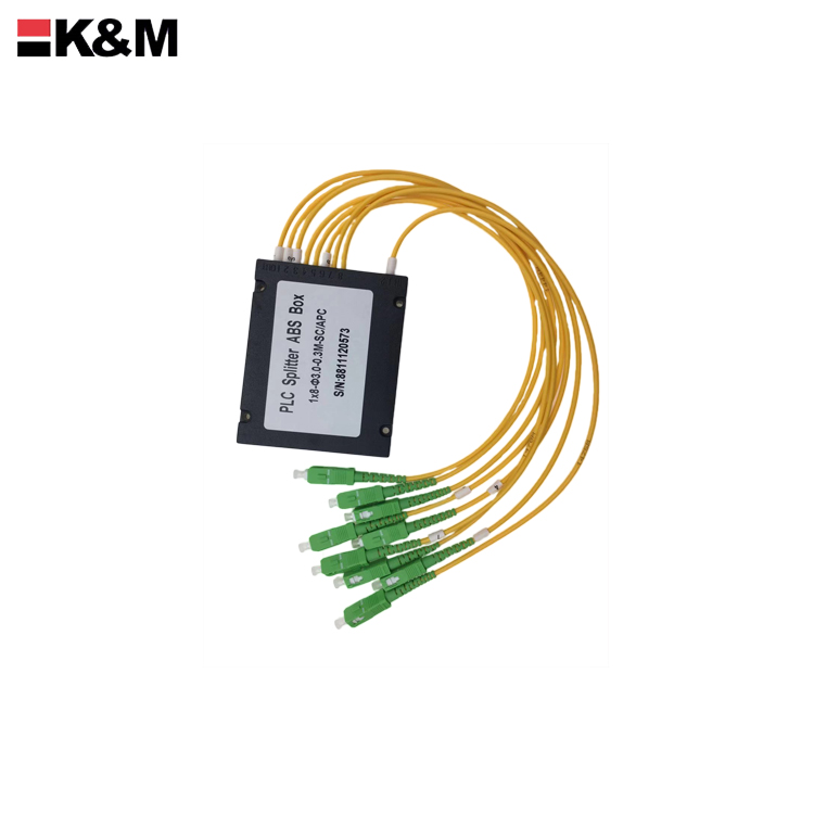SC/APC PLC Splitter 1:8 box type 3.0mm  with numbers pass 3D test