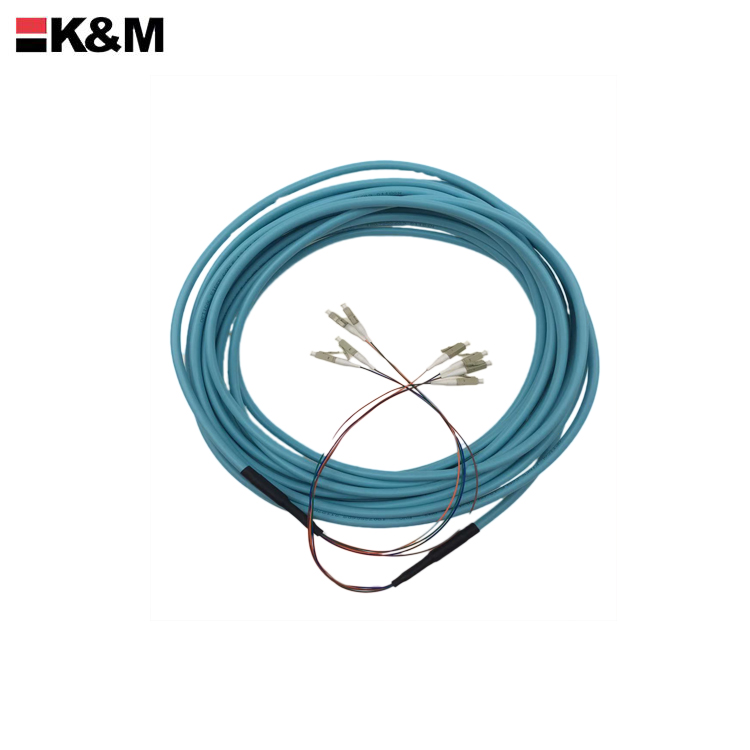 LC /PC to LC/PC om3 4 cores Fiber Optic Patch Cord 5M