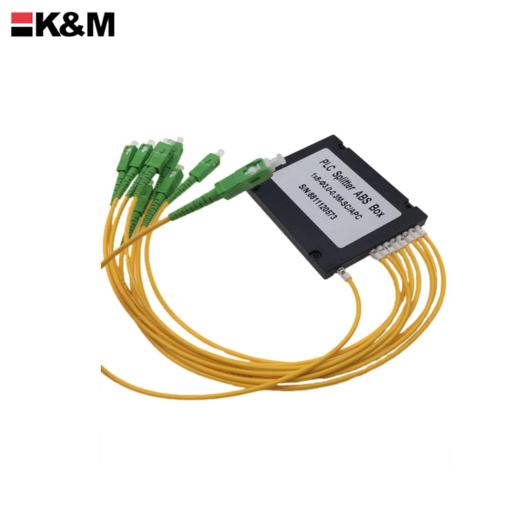 SC/APC PLC Splitter 1:8 box type 3.0mm  with numbers pass 3D test