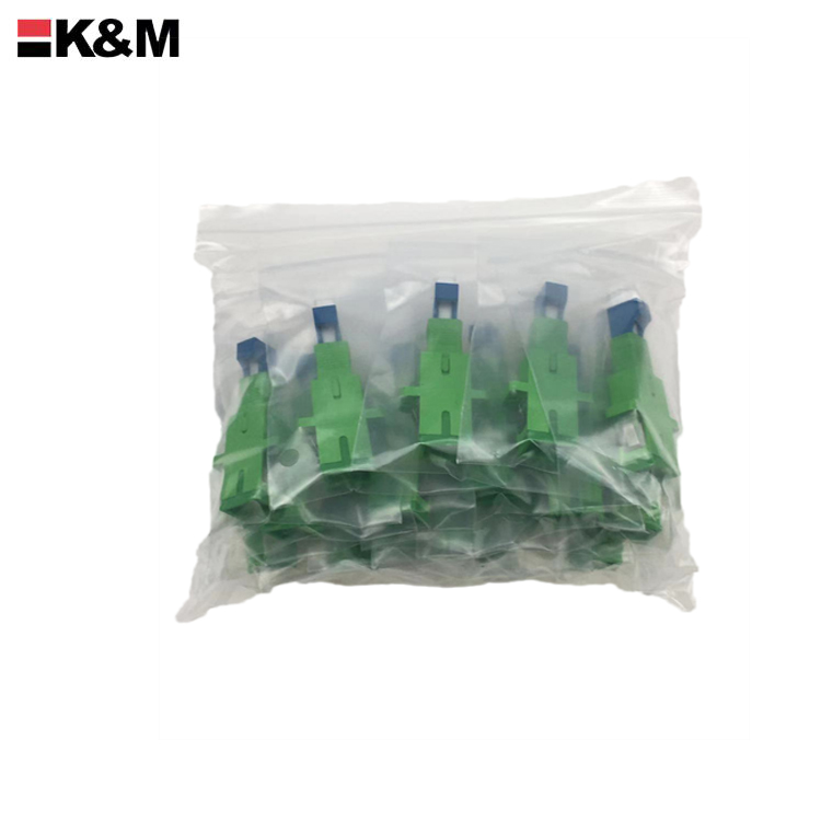 SC/APC female to LC/PC Female Simplex Singlemode Fiber Optic Hybird Adapter