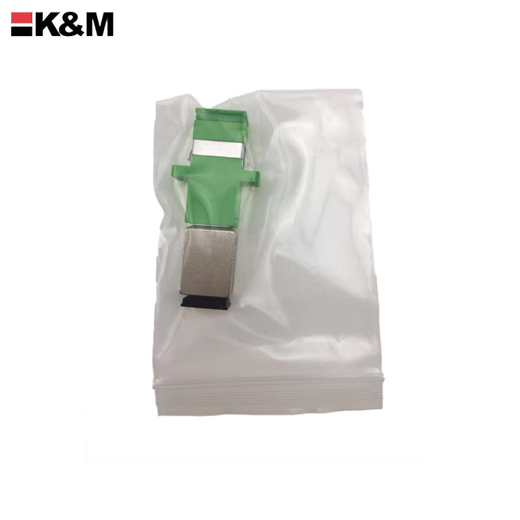 SC/APC female to SC/PC Female Simplex Singlemode Fiber Optic Hybird Adapter