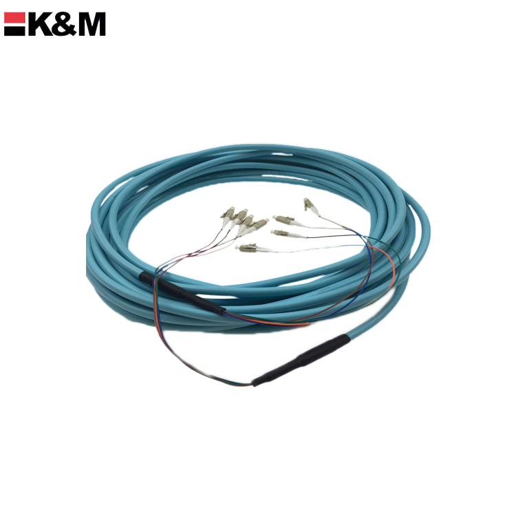 LC /PC to LC/PC om3 4 cores Fiber Optic Patch Cord 5M