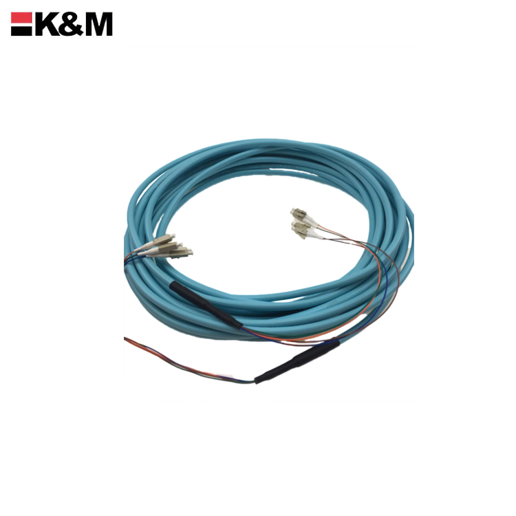 LC /PC to LC/PC om3 4 cores Fiber Optic Patch Cord 5M