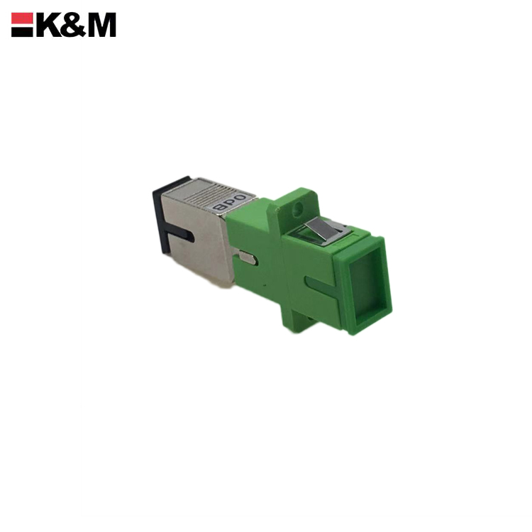 SC/APC female to SC/PC Female Simplex Singlemode Fiber Optic Hybird Adapter