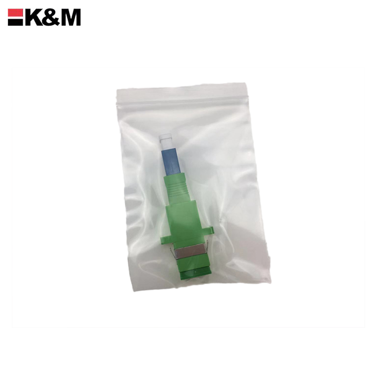 SC/APC female to LC/PC Female Simplex Singlemode Fiber Optic Hybird Adapter