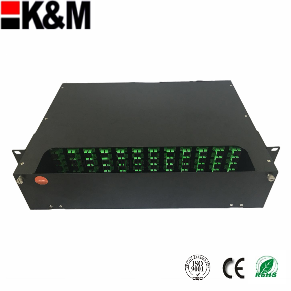 48 cores SC simplex Optical Fiber Patch Panel Slide in type 19'' 2U height