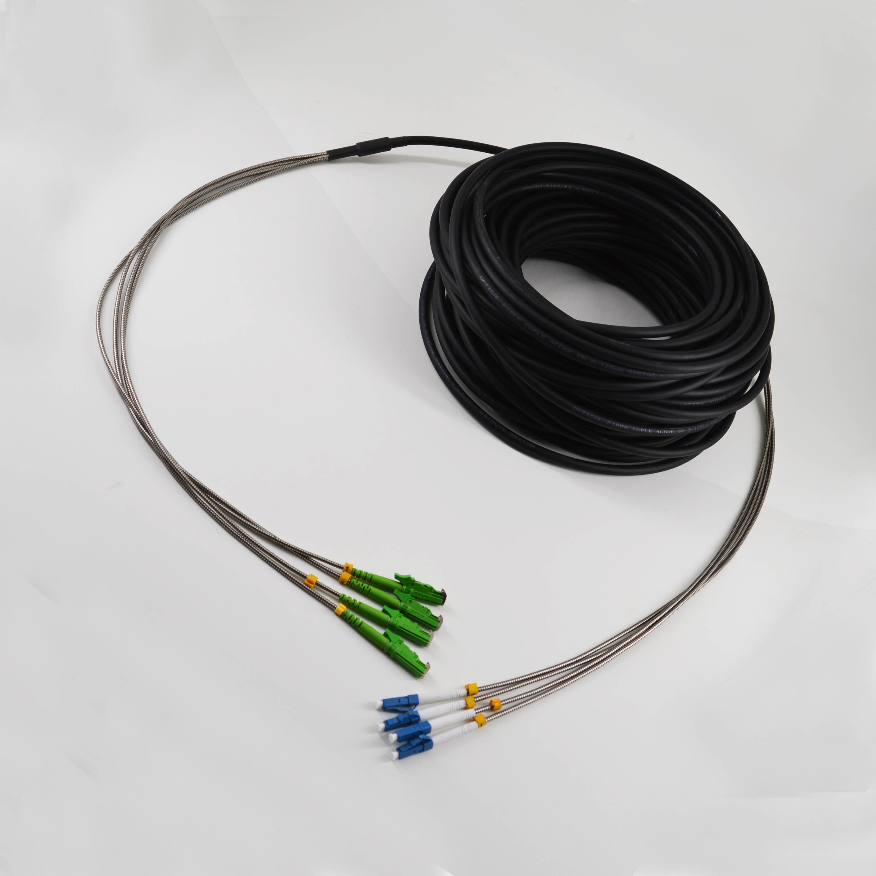 Optical Cable Assembly DLC-DLC Multi-mode GYFJH-2A1a (LSZH) 7.0mm 2 Cores 0.03m/0.34m 2mm Outdoor Branch Cable