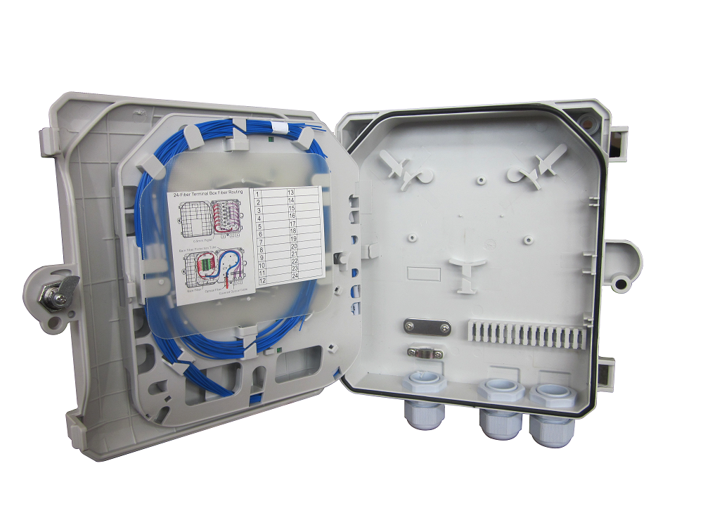 FTTH Fiber optic termination box  LC Duplex 24 Ports