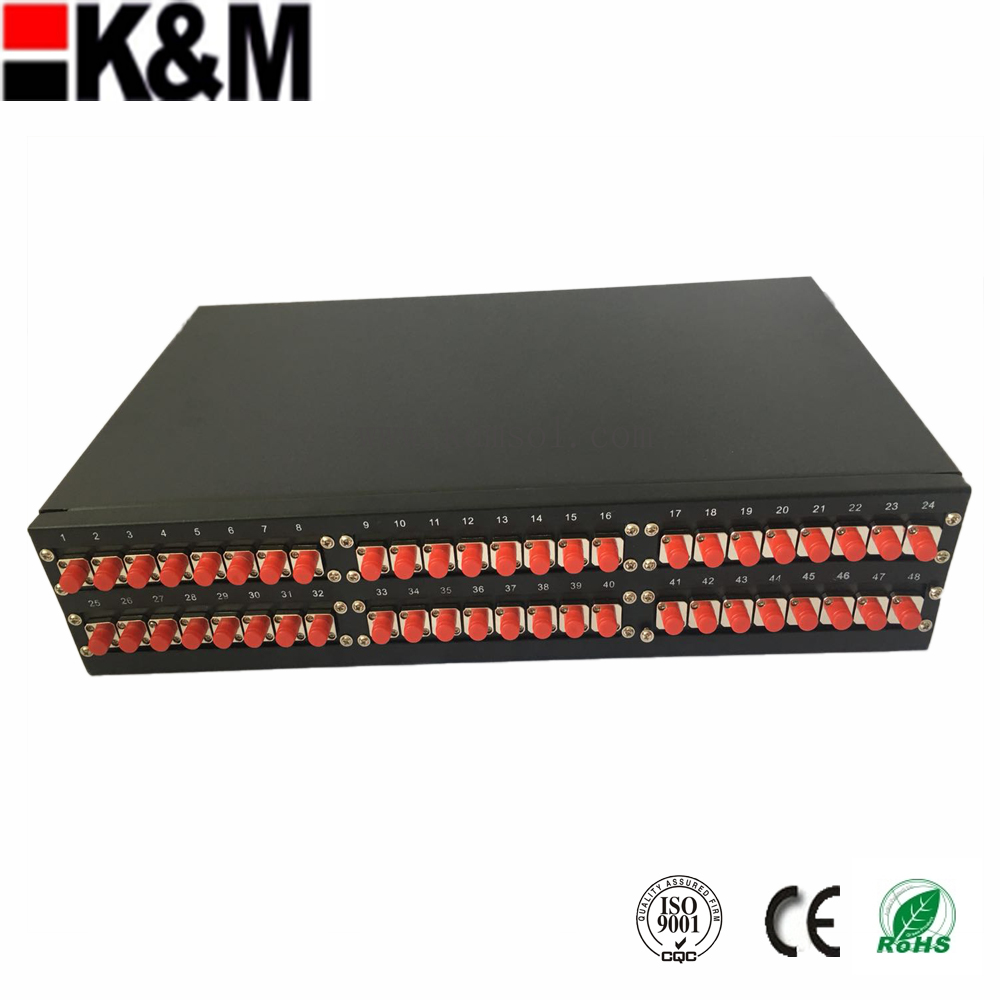 48 cores FC simplex Optical Fiber Patch Panel fix type