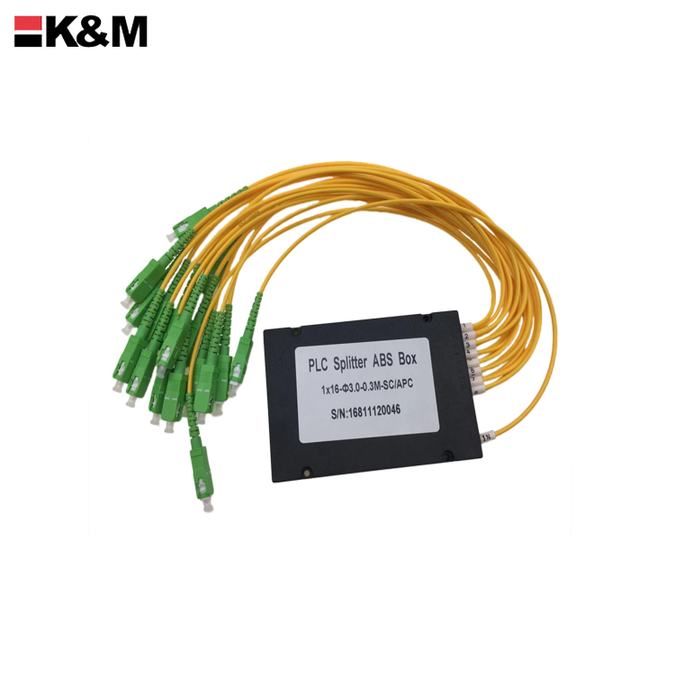 SC/APC PLC Splitter 1:16 box type 3.0mm  with numbers pass 3D test