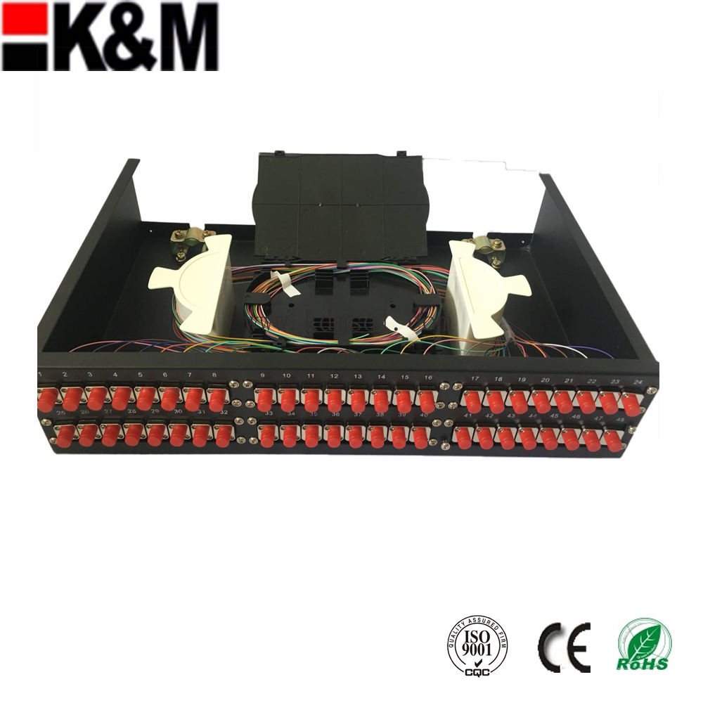 48 cores FC simplex Optical Fiber Patch Panel fix type