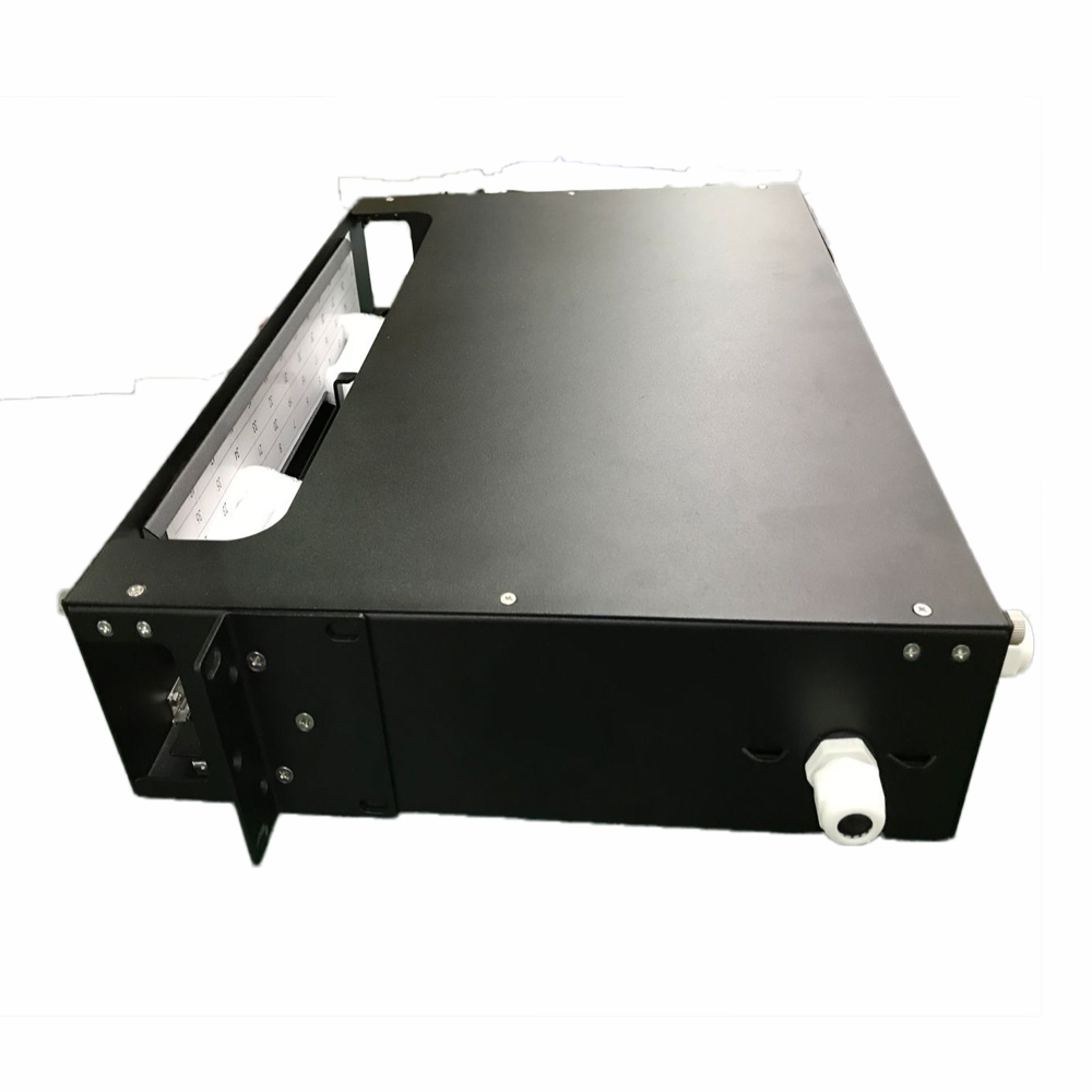 Fiber Optic Patch Panel  36 Fibers SC/APC coupler, 2U, with all accessories (3 pecs SC/APC SM 12 fiber  integrated colored  pigtail /G652,Φ0.9,1.5m, 36 pecs SC/APC simplex  adaptor, Spiral tubes, heat shrinks and cassettes of 12core 3 pcs)