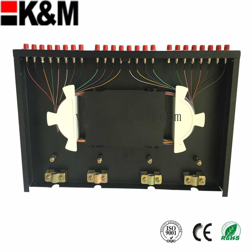 24 cores LC simplex Optical Fiber Patch Panel fix type