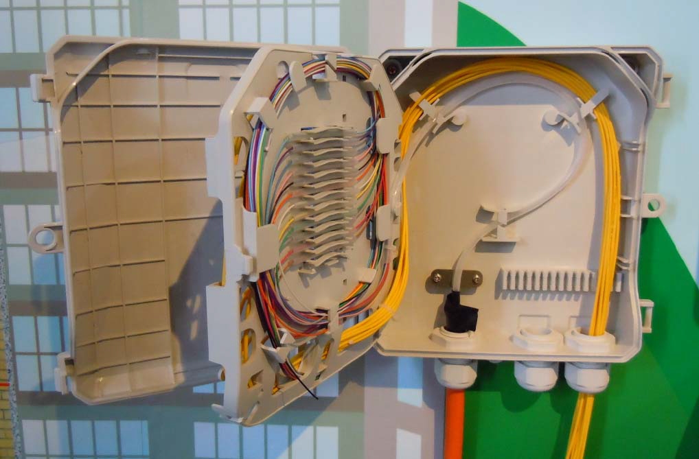 Fiber optic termination box  24 Ports