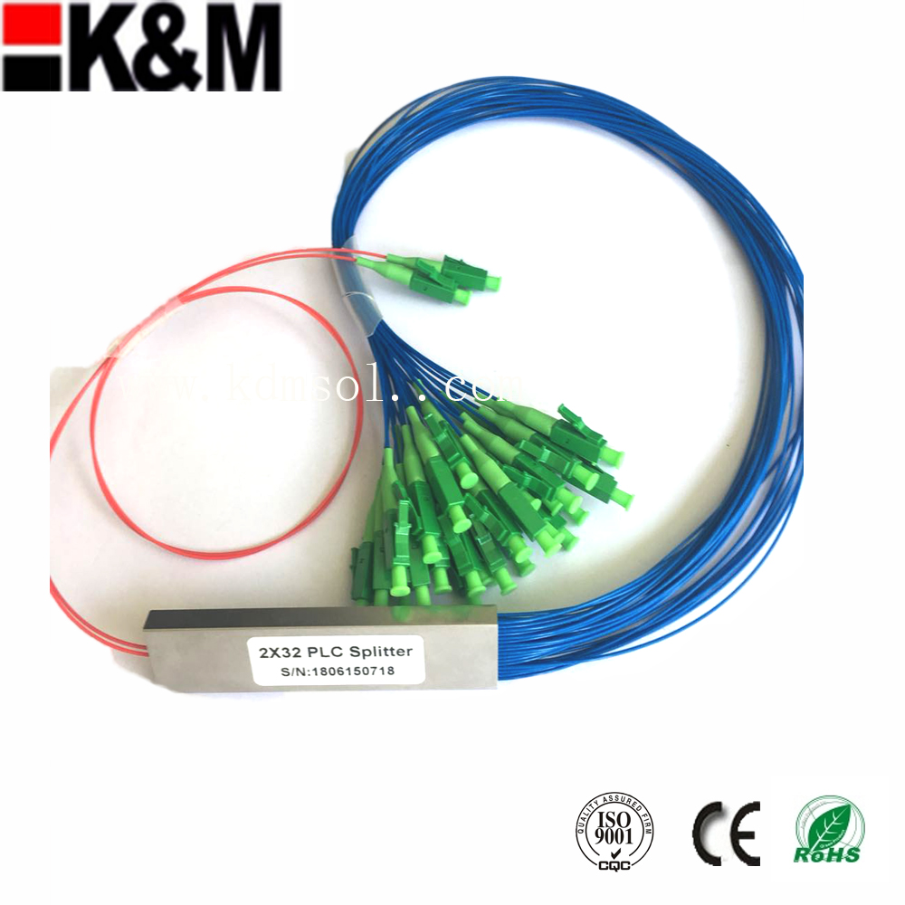 high quality 2:32 LC/APC  PLC Splitter with 3D test