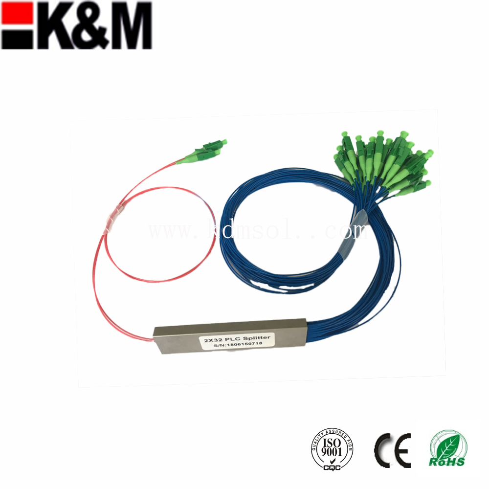 high quality 2:32 LC/APC  PLC Splitter with 3D test