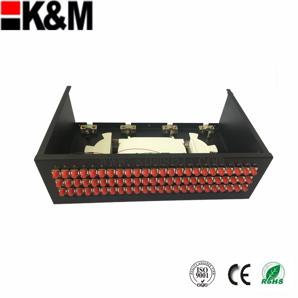 96 cores FC simplex Optical Fiber Patch Panel fix type