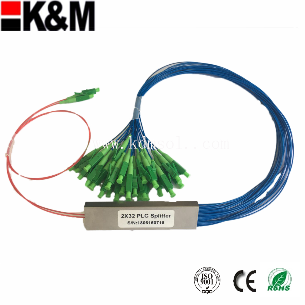 high quality 2:32 LC/APC  PLC Splitter with 3D test