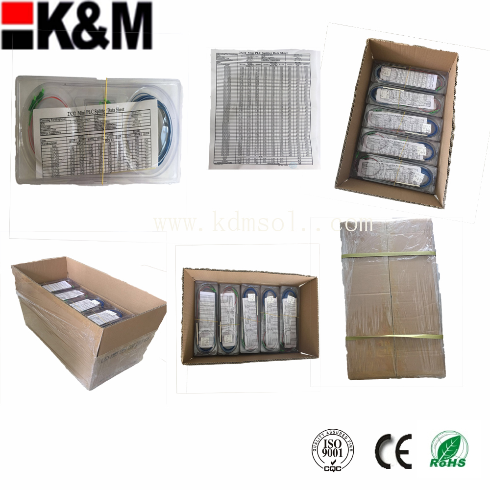 high quality 2:32 LC/APC  PLC Splitter with 3D test