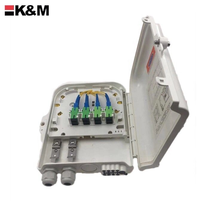 Fiber optic termination box  Simplex SC 8Ports