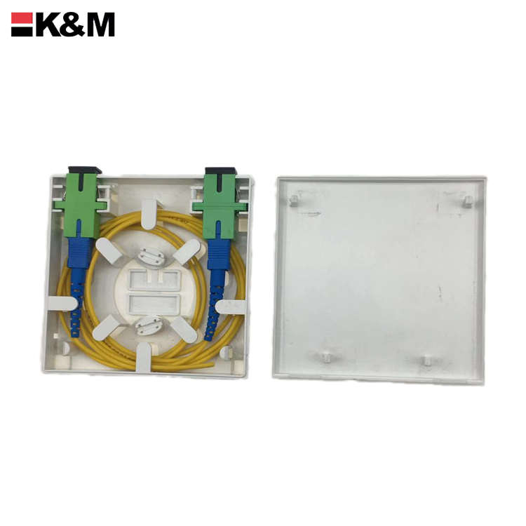 ftth box 2core faceplate