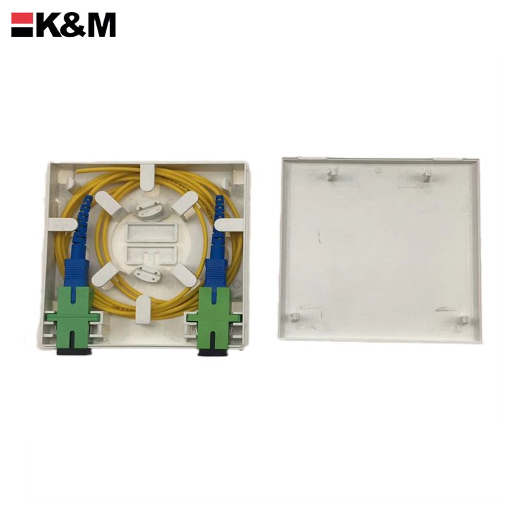 ftth box 2core faceplate