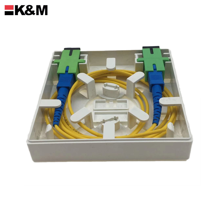 ftth box 2core faceplate