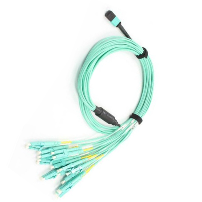Fiber Optic Jumper 12 fibers OM3 MPO Female straight