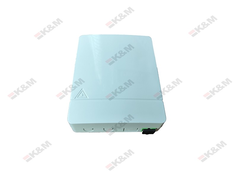 2 Port FTTH indoor fiber optic customer outlet terminal box for home network