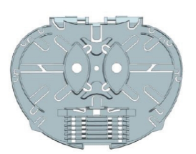 Aerial drop joint closure connecting feeder and drop cables
