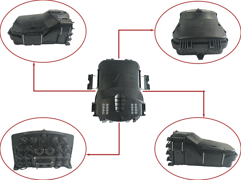 Wall-mounted installation of IP68 waterproof fiber access terminal