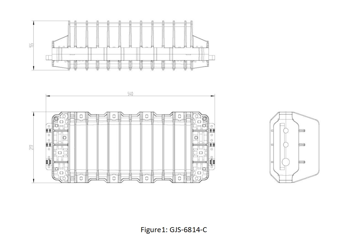 GJS-6814-C IP68 Inline Mechanical Fiber Optic Splice Closure