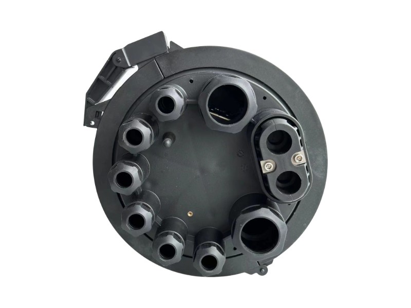 Exterior Bottom View with Cable Ports