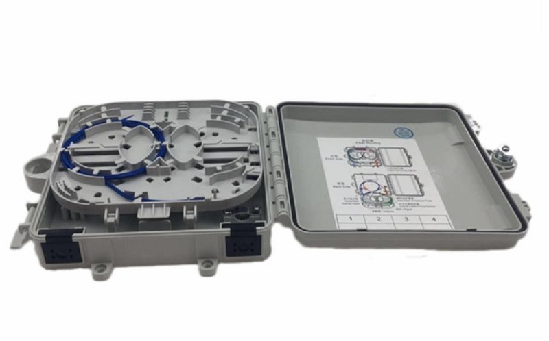 Rear Unfolded Structure View of 4 Core Outdoor Fiber Termination Box