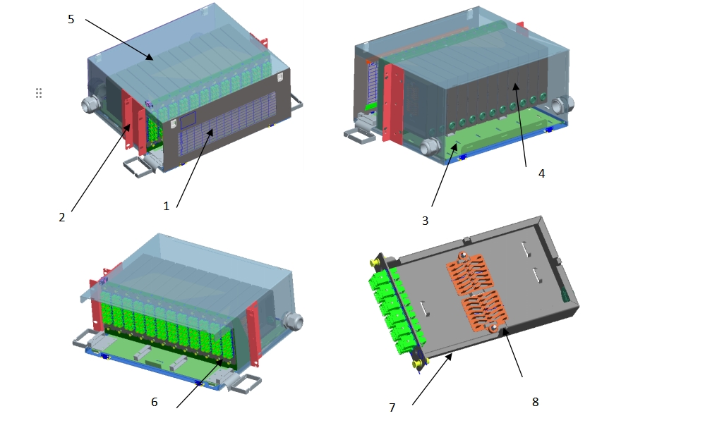 Appearance Structure Diagram of 4U Modular ODF