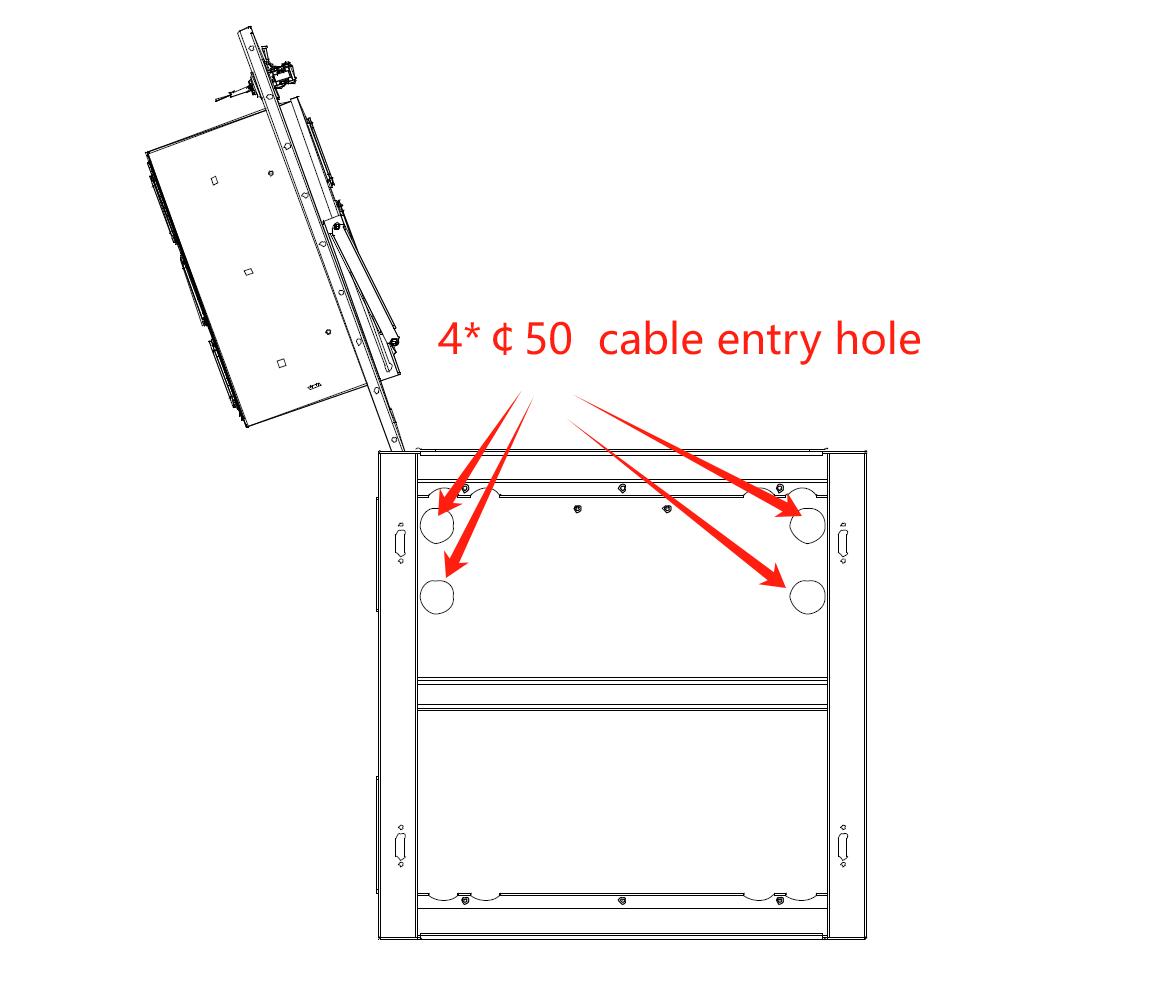 Bottom Cable Entry Holes